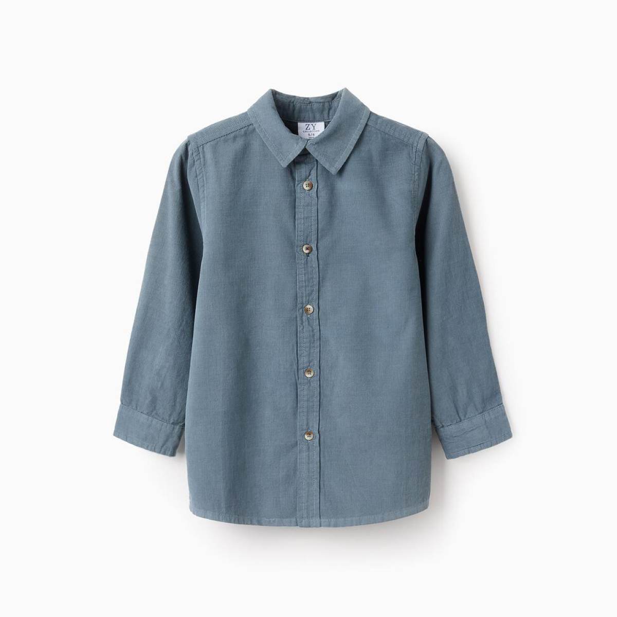 Ver Camisa niño pana azul
