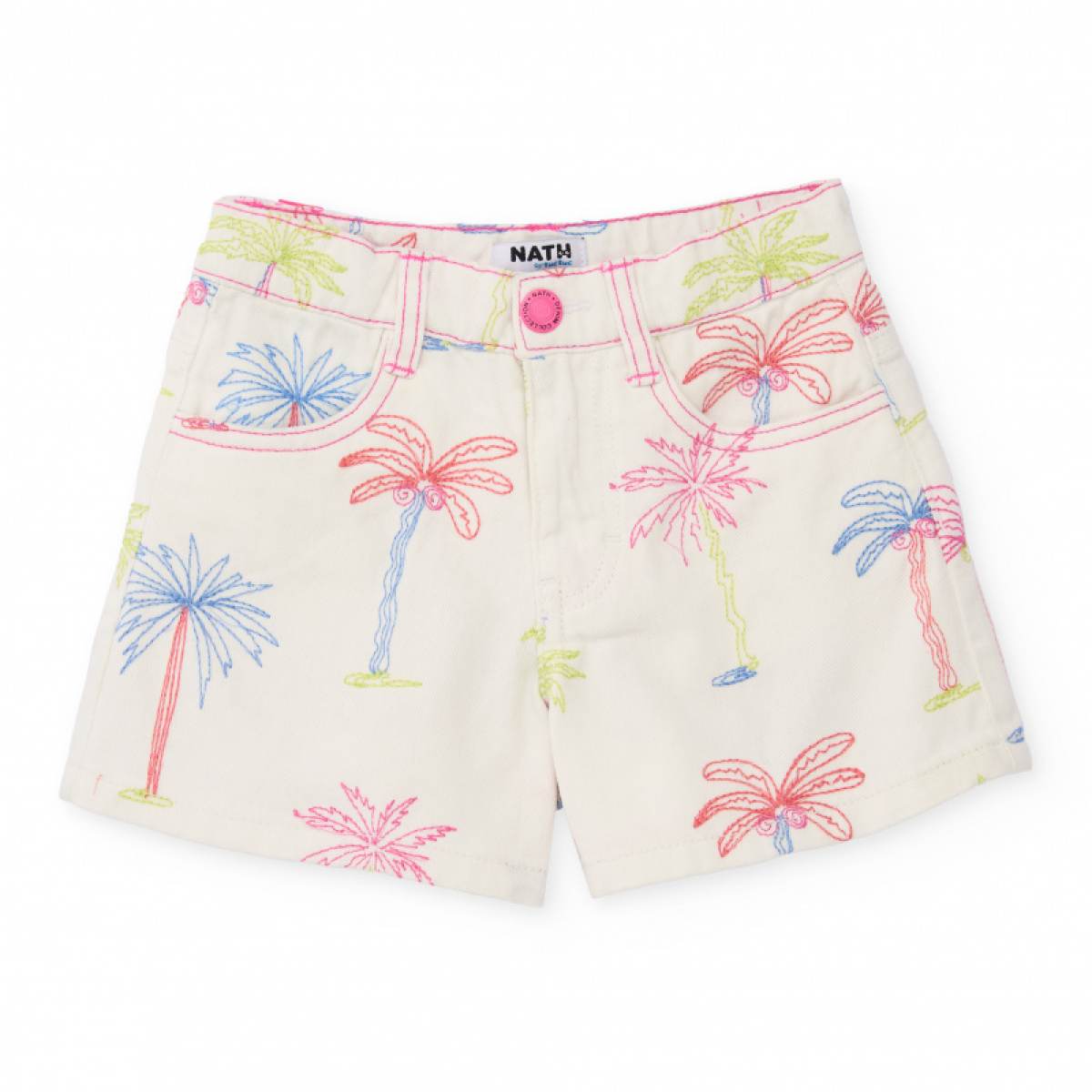 Ver Pantalón corto niña palmeras