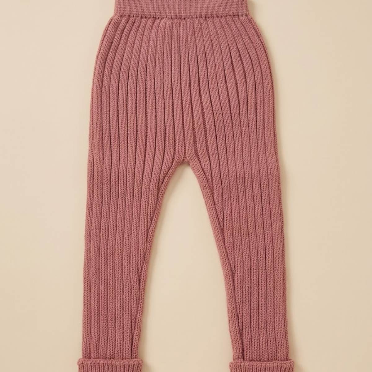 Ver Pantalón punto canalé unisex blush