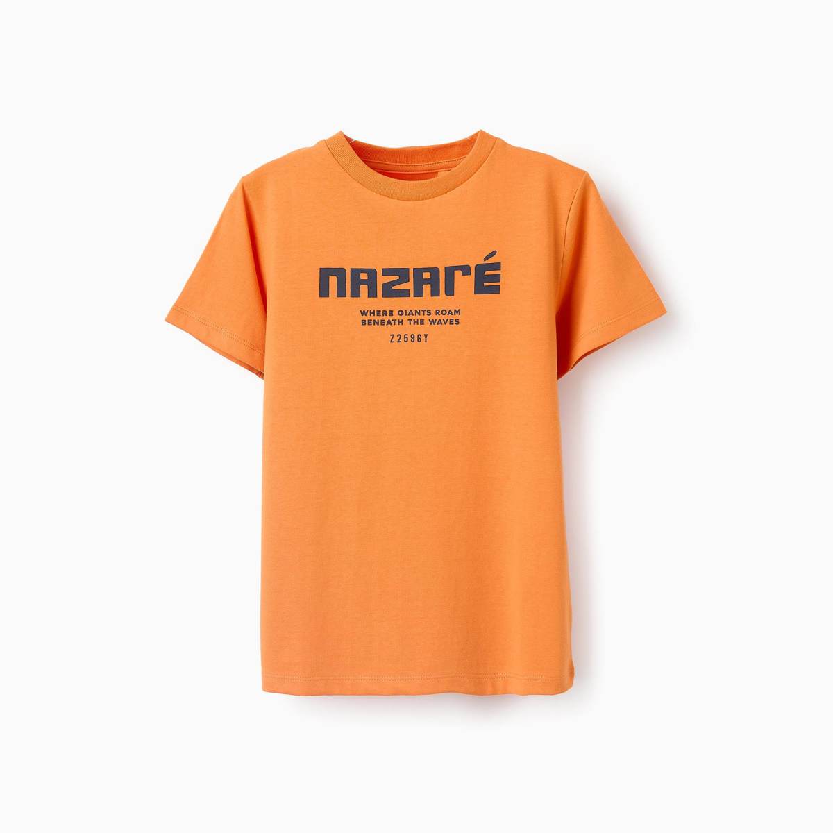 Ver Camiseta algodón niño nazaré, naranja