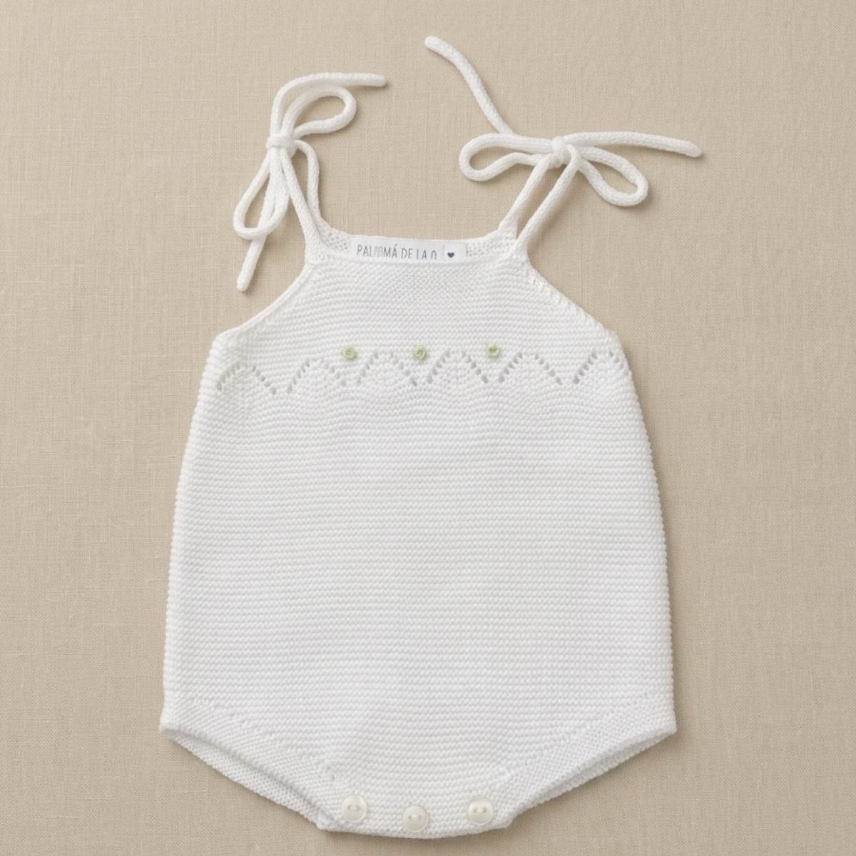 Ver Peto bebé niña margaritas blanco