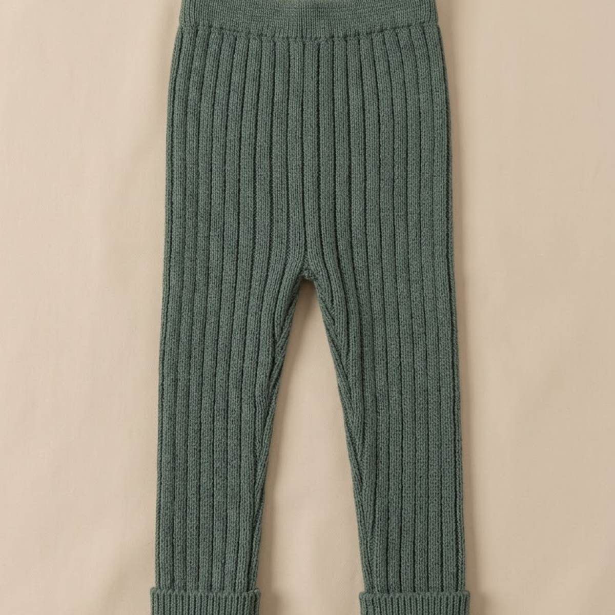 Ver Pantalón punto canalé unisex liquen