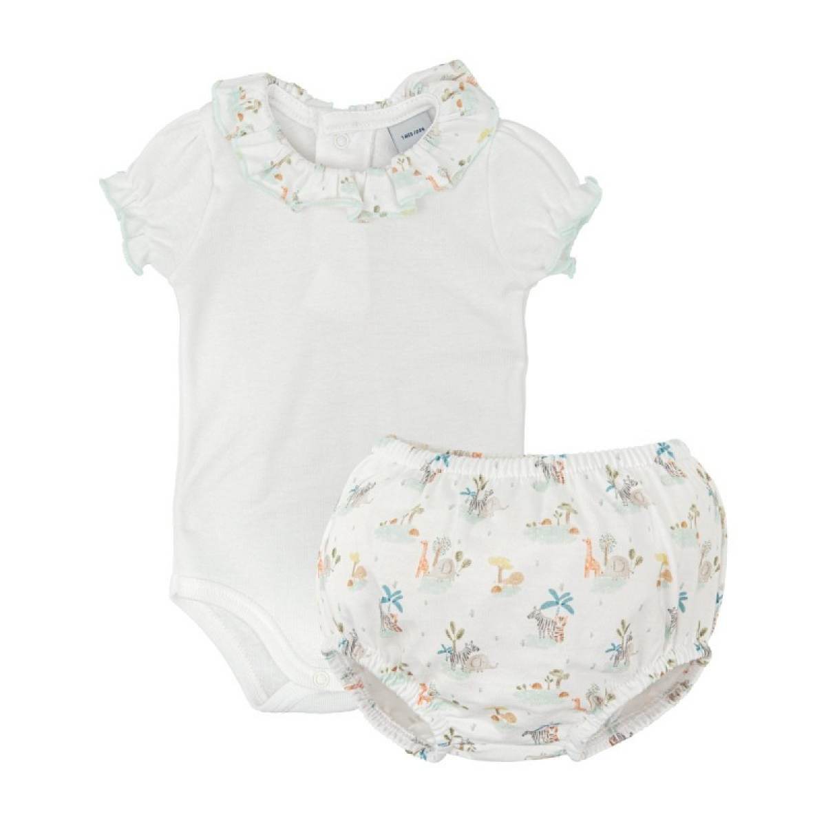 Ver Conjunto body bebe niña safari
