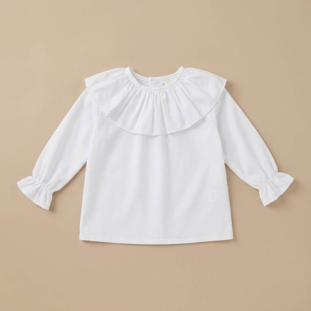 Ver Camisa bebé niña maxi cuello blanco