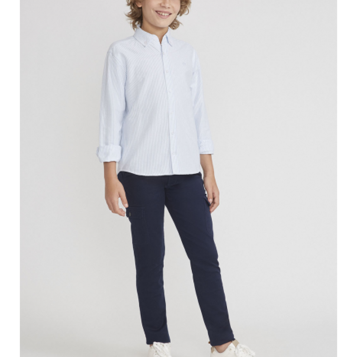 Ver Pantalón cargo niño beige/marino
