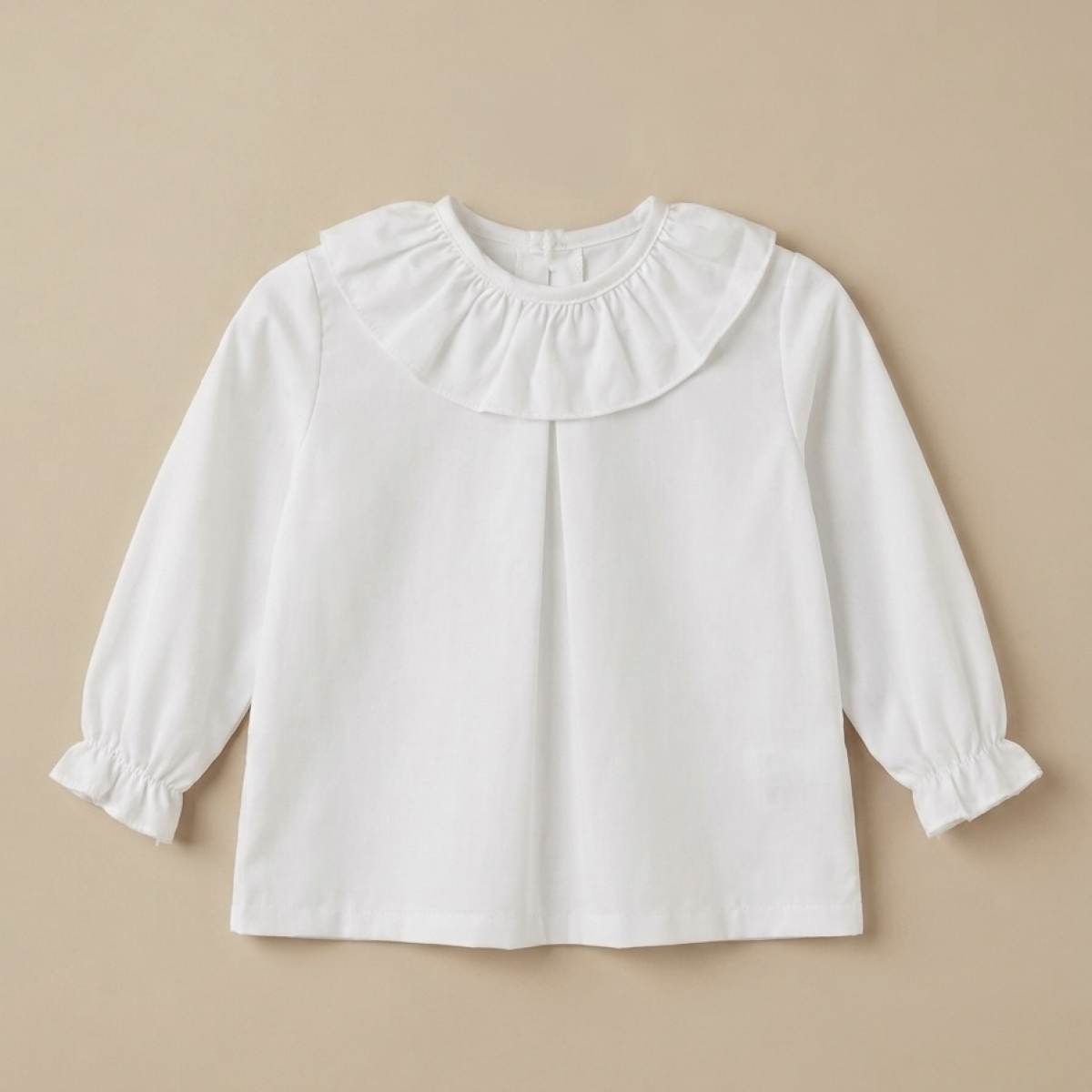 Ver Camisa básica cuello volante bebé niña