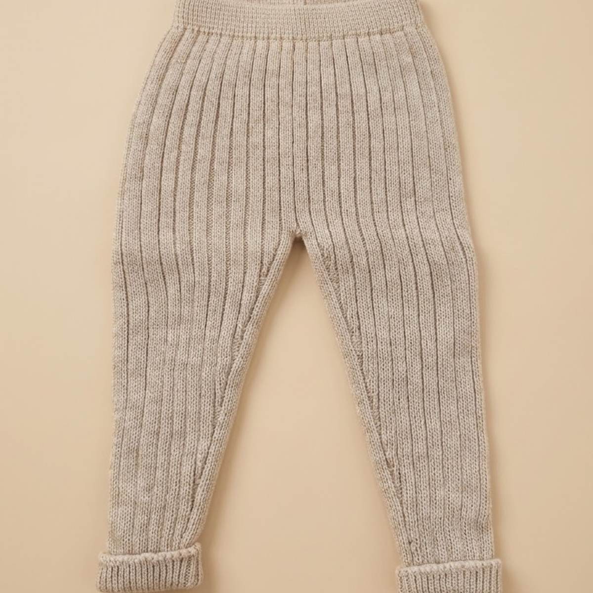 Ver Pantalón punto canalé unisex piedra