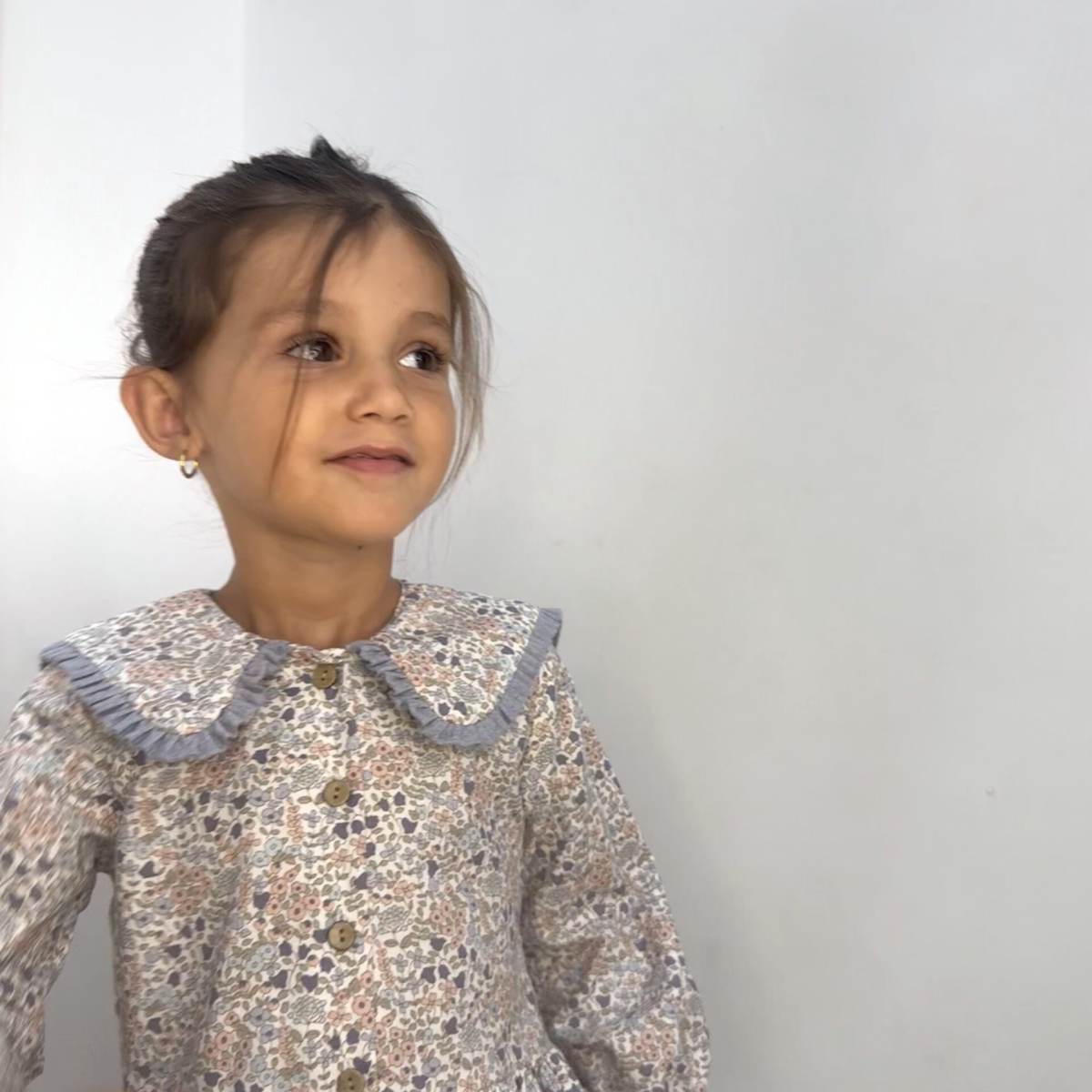 Ver Vestido niña flor tejana