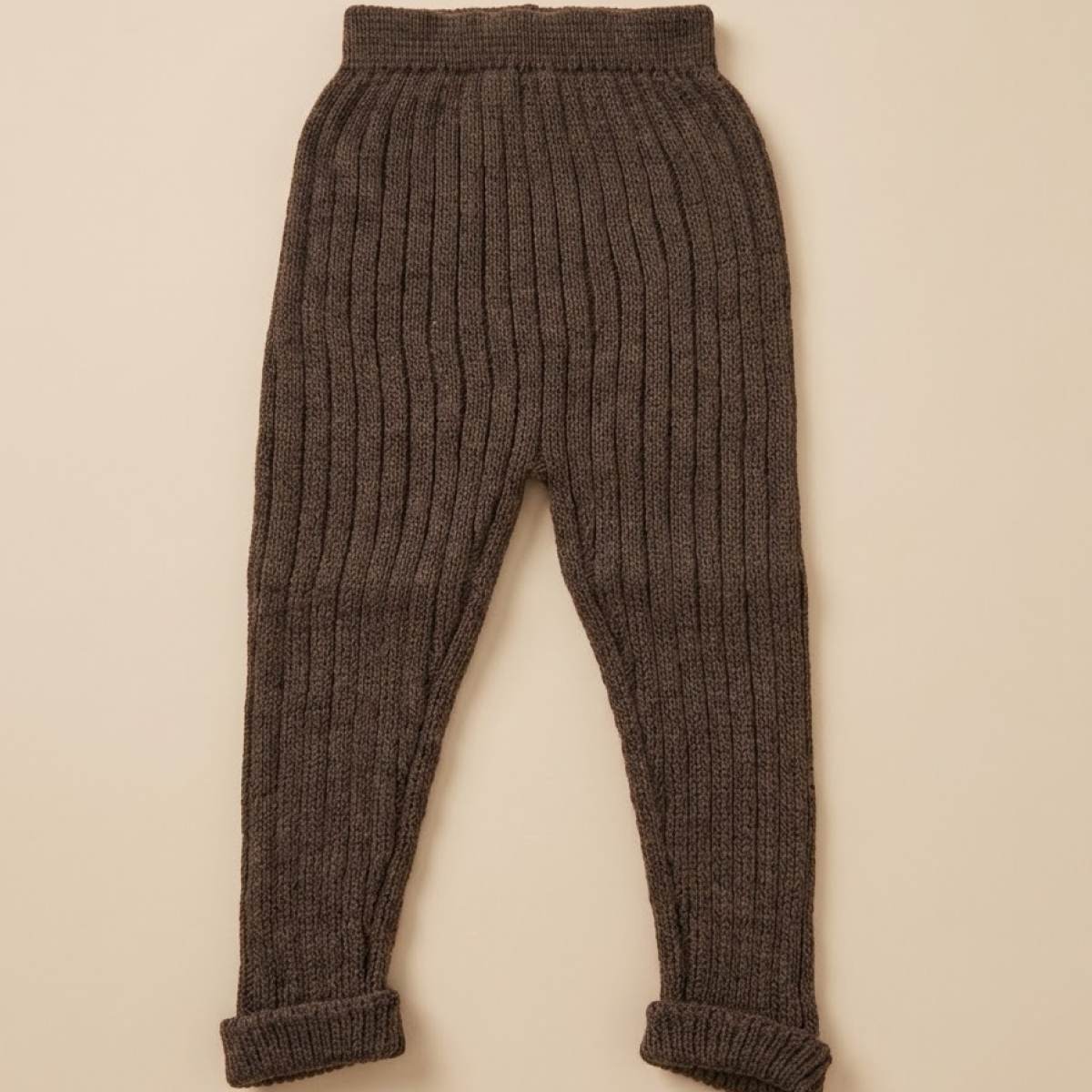 Ver Pantalón punto canalé unisex marrón