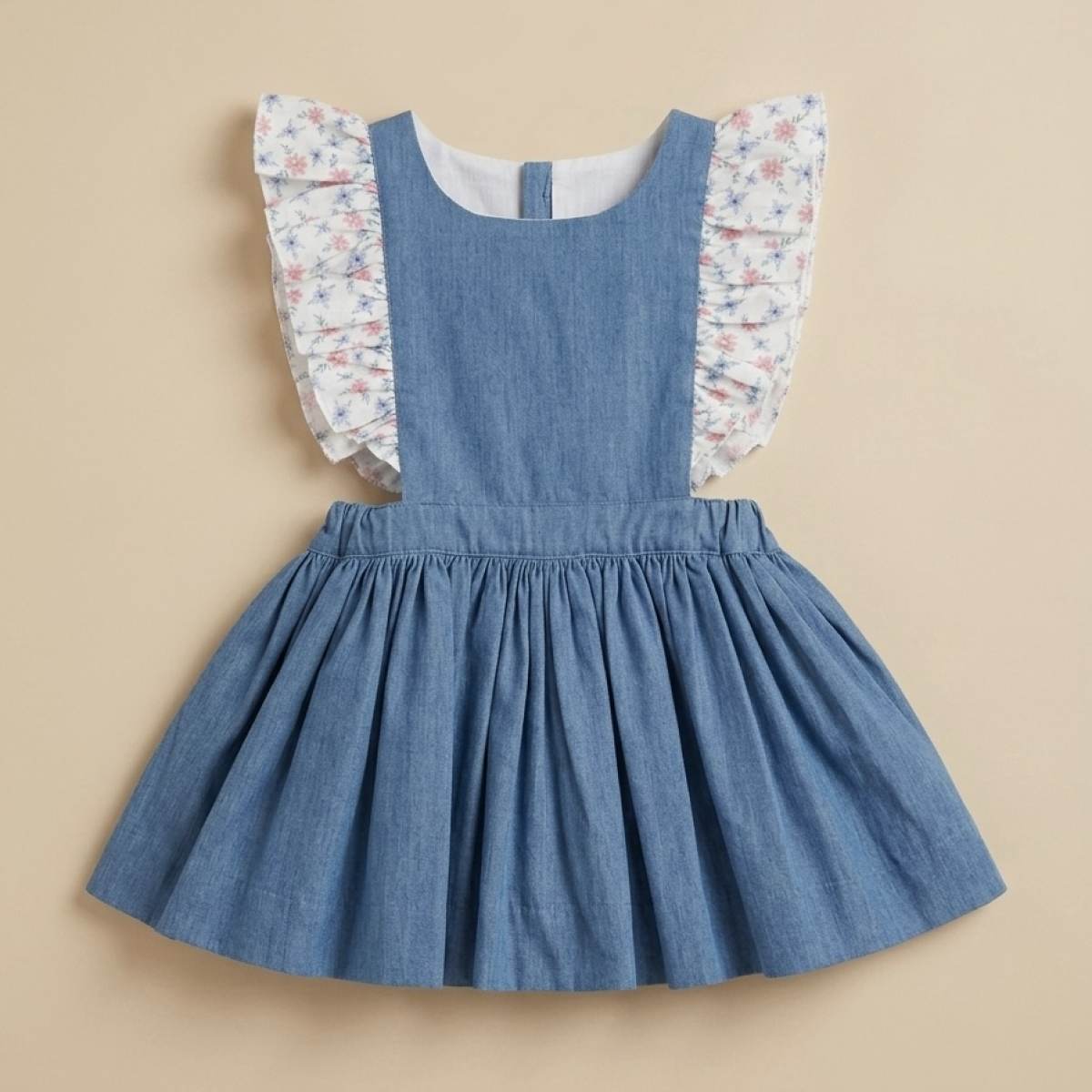 Ver Vestido niña aberturas tejano flor