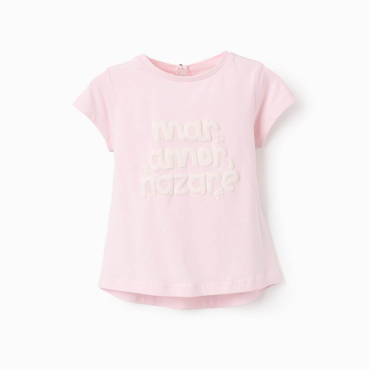 Ver Camiseta bebé niña «mar, amor» rosa