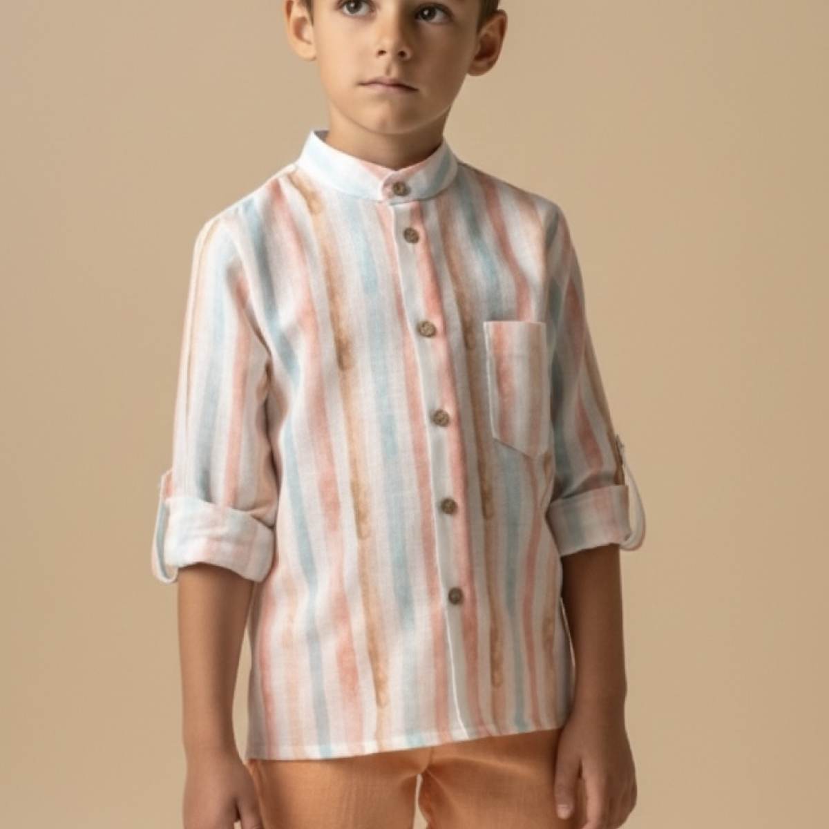 Ver Camisa niño rayas multicolor