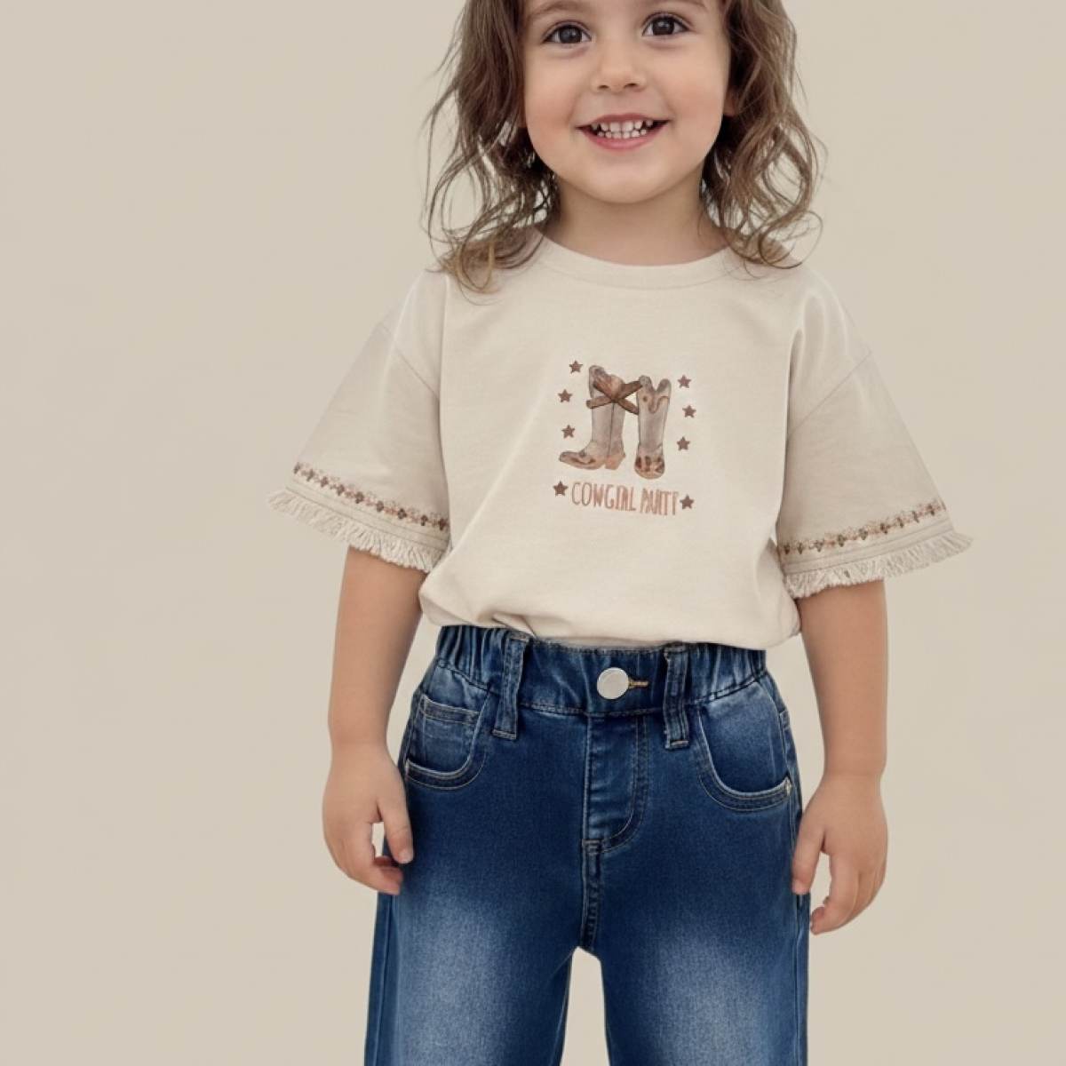 Ver Camiseta bebé niña cowgirl party