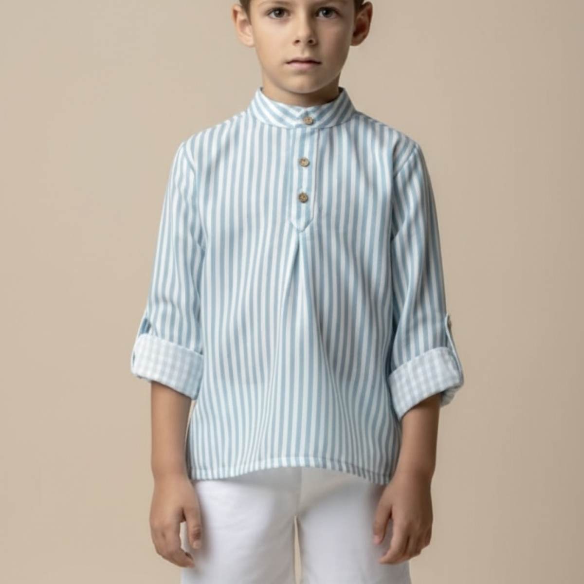 Ver Camisa niño rayas familia patos