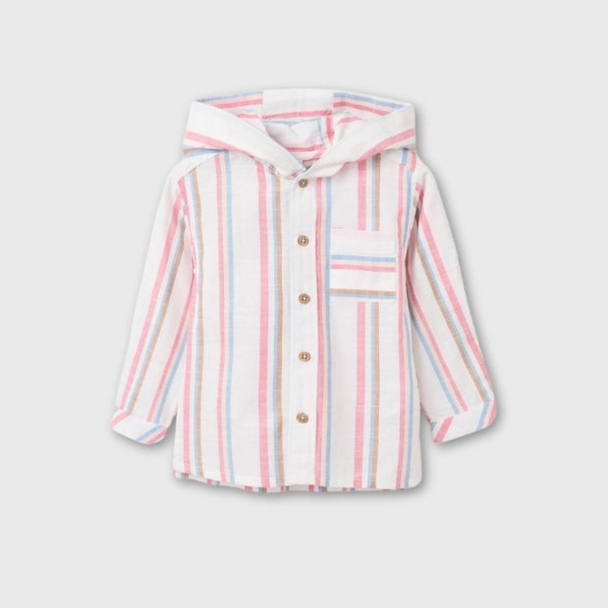 Ver Camisa rayas capucha bebé niño