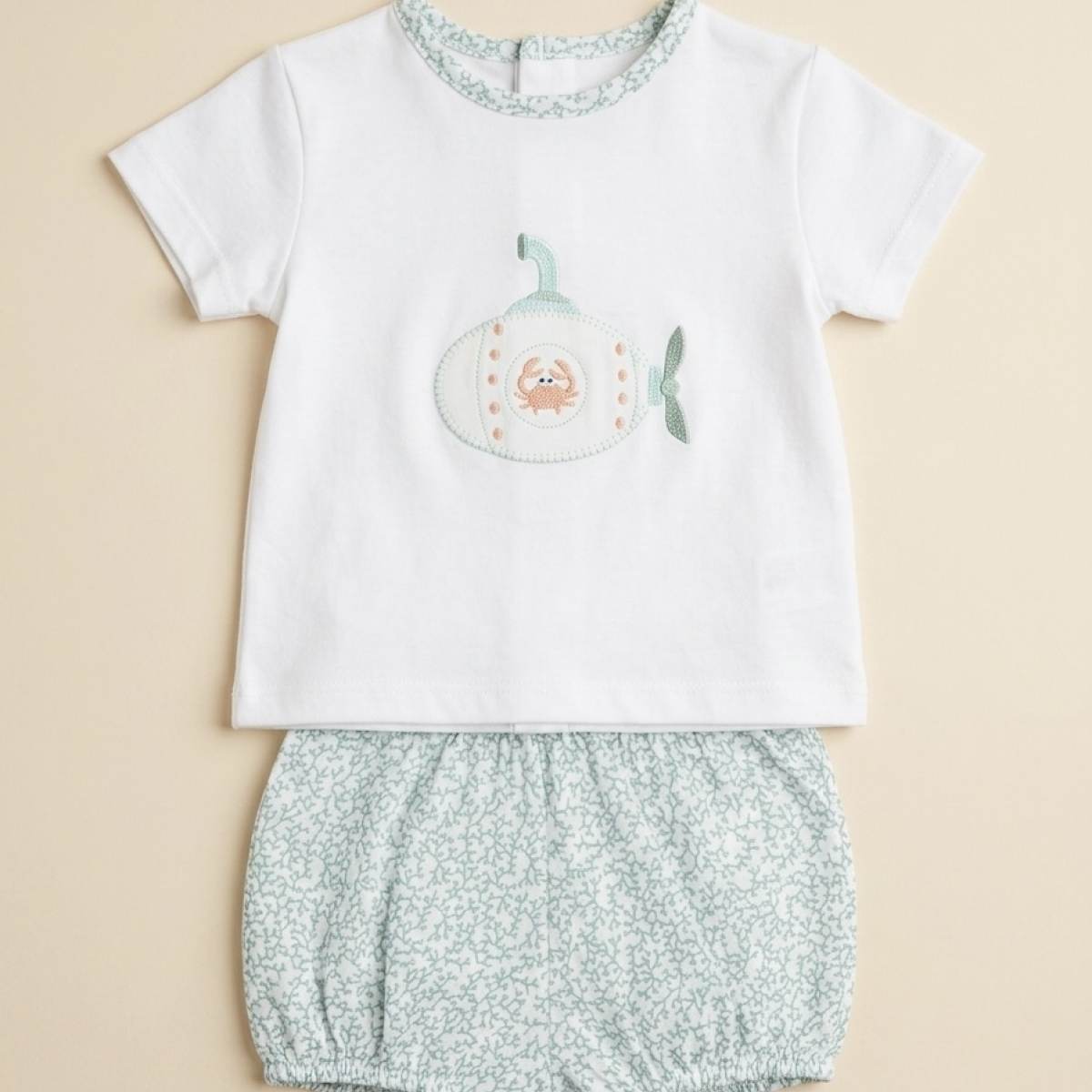 Ver Conjunto bebé niño coral