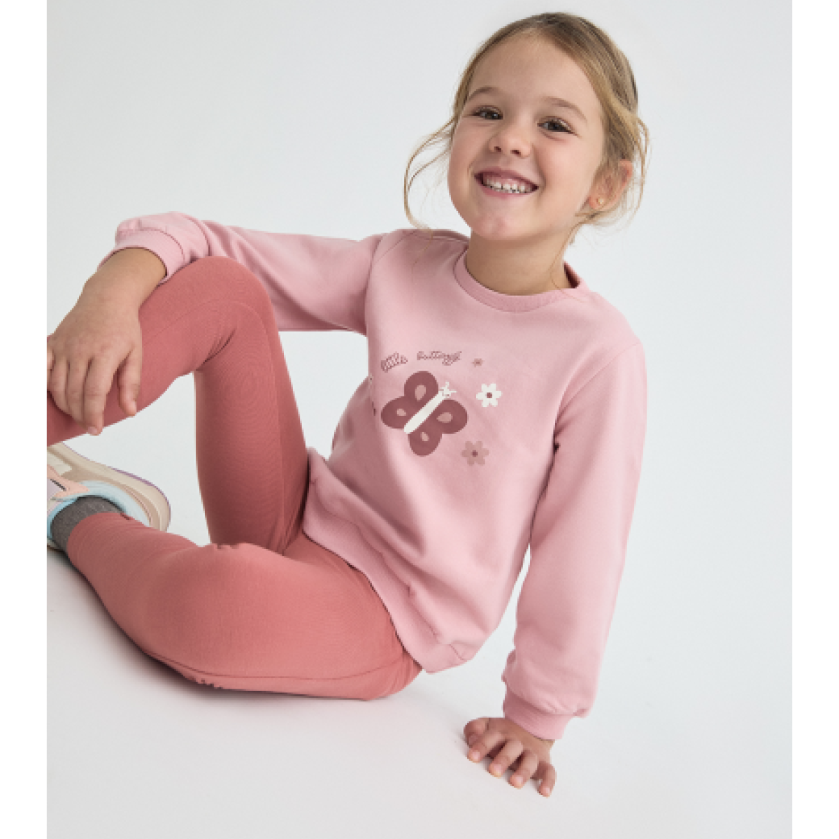 Ver Conjunto niña mariposa pequeña rosa