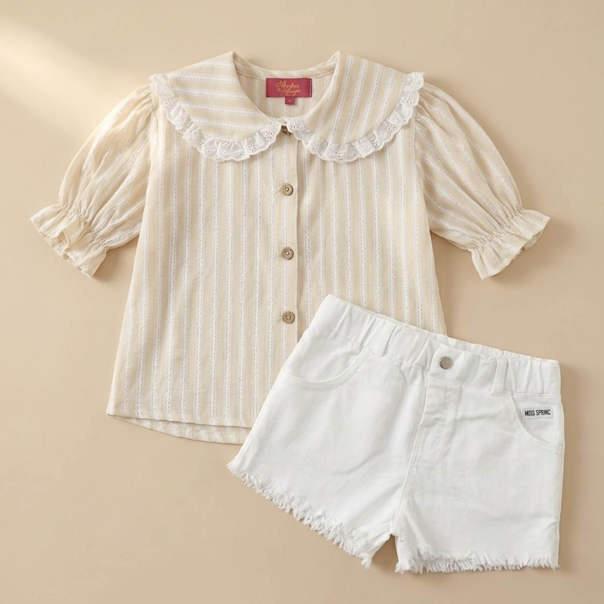 Ver Camisa niña cuellos kitty