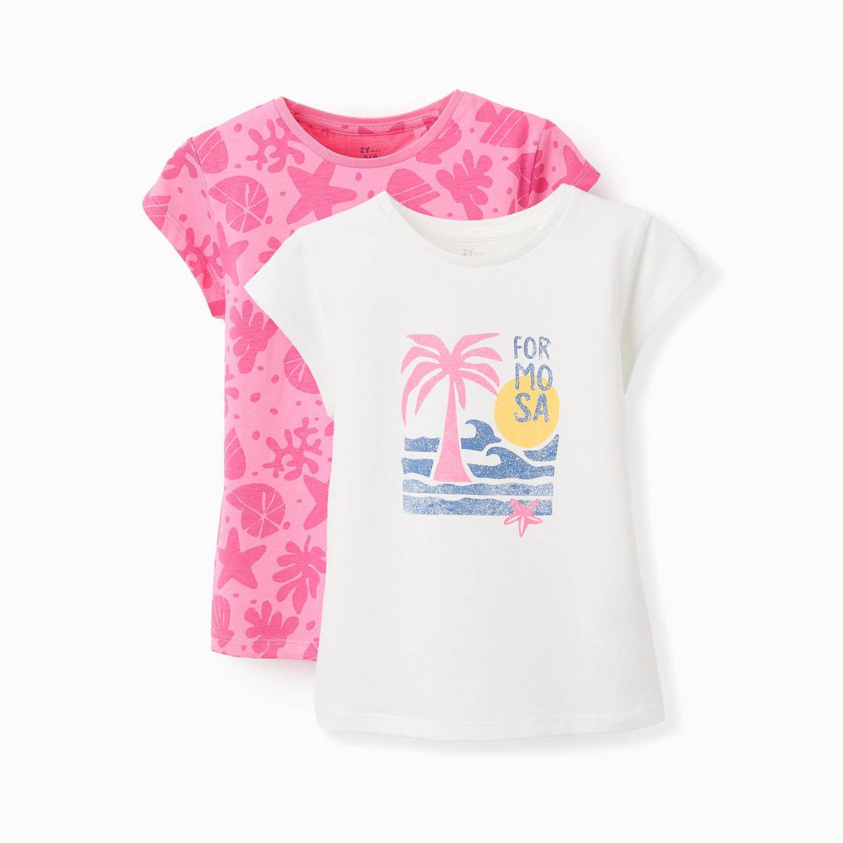 Ver Camiseta niña mar rosa