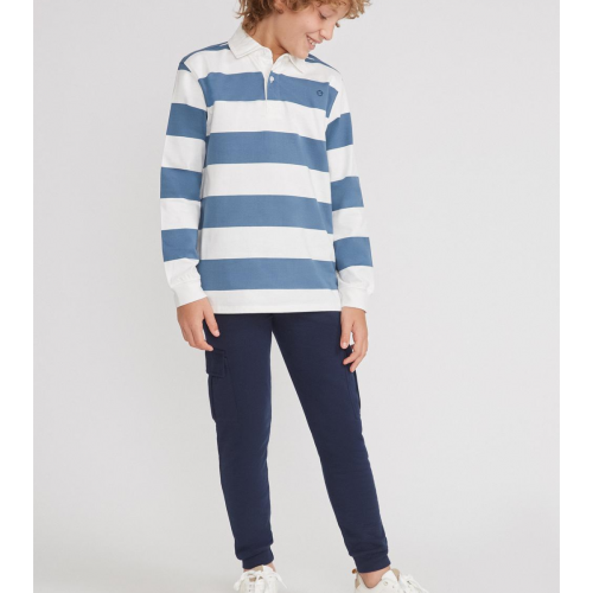Ver Pantalón jogging cargo niño marino (con pelo)