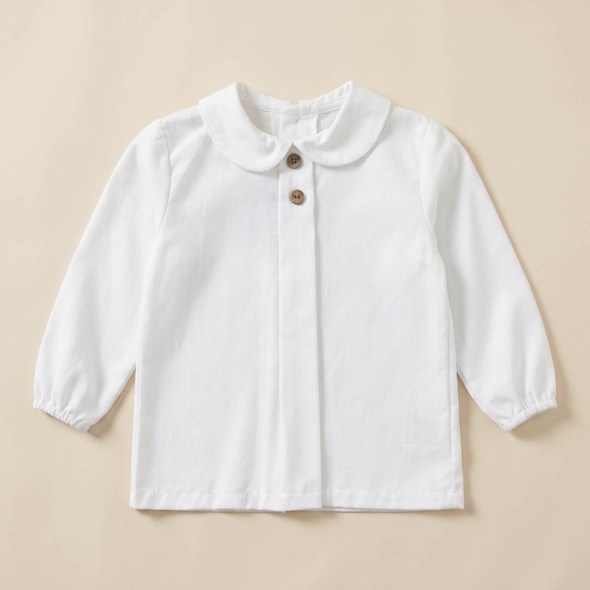 Ver Camisa bebé niño cuello bobo botón delantero