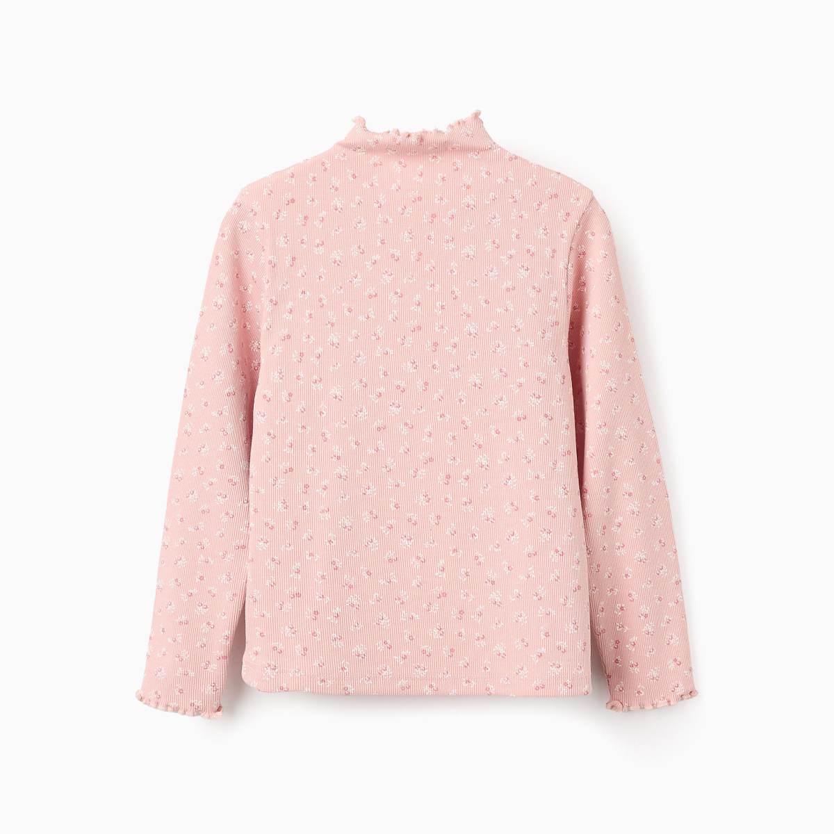 Ver Camiseta niña flores canalé