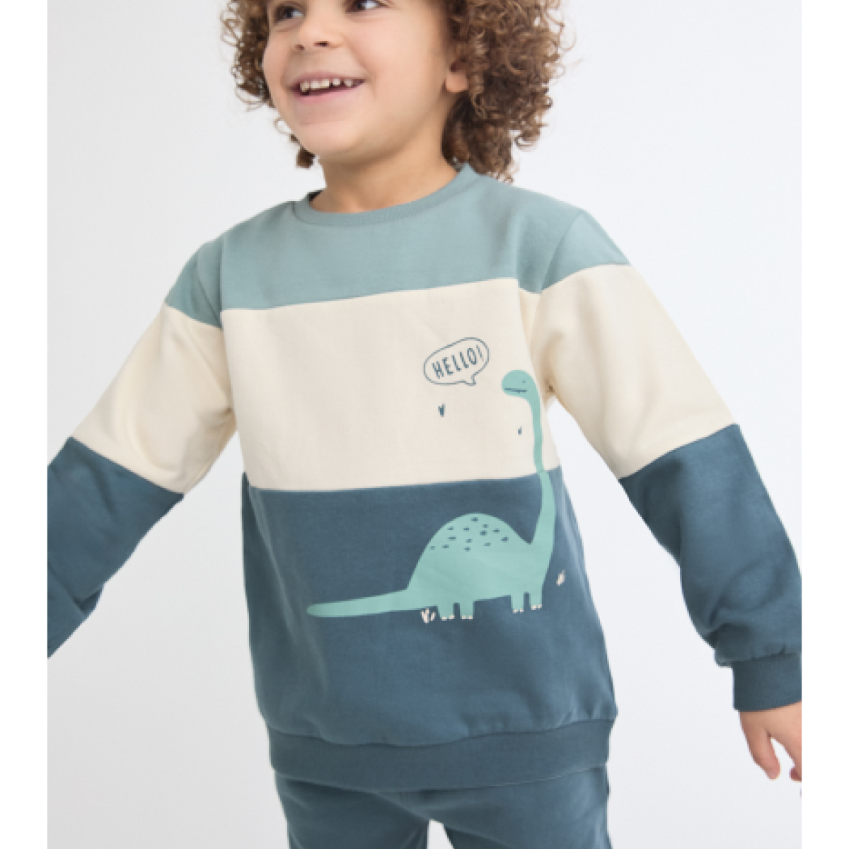 Ver Conjunto niño hello dino
