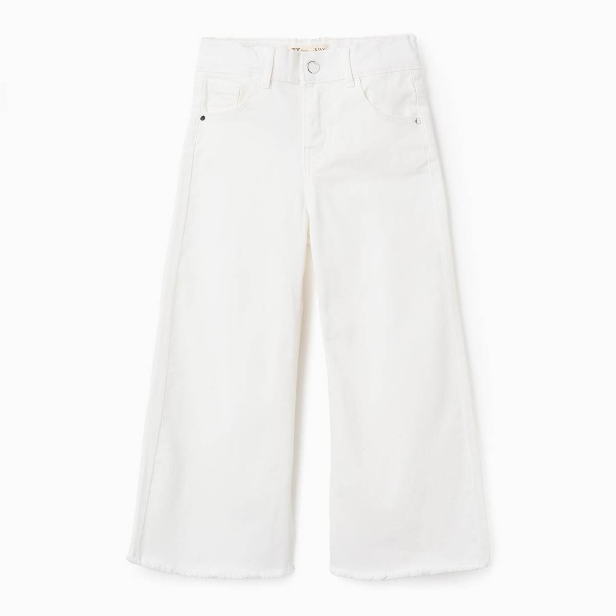 Ver Pantalón sarga niña «WIDE LEG», beige