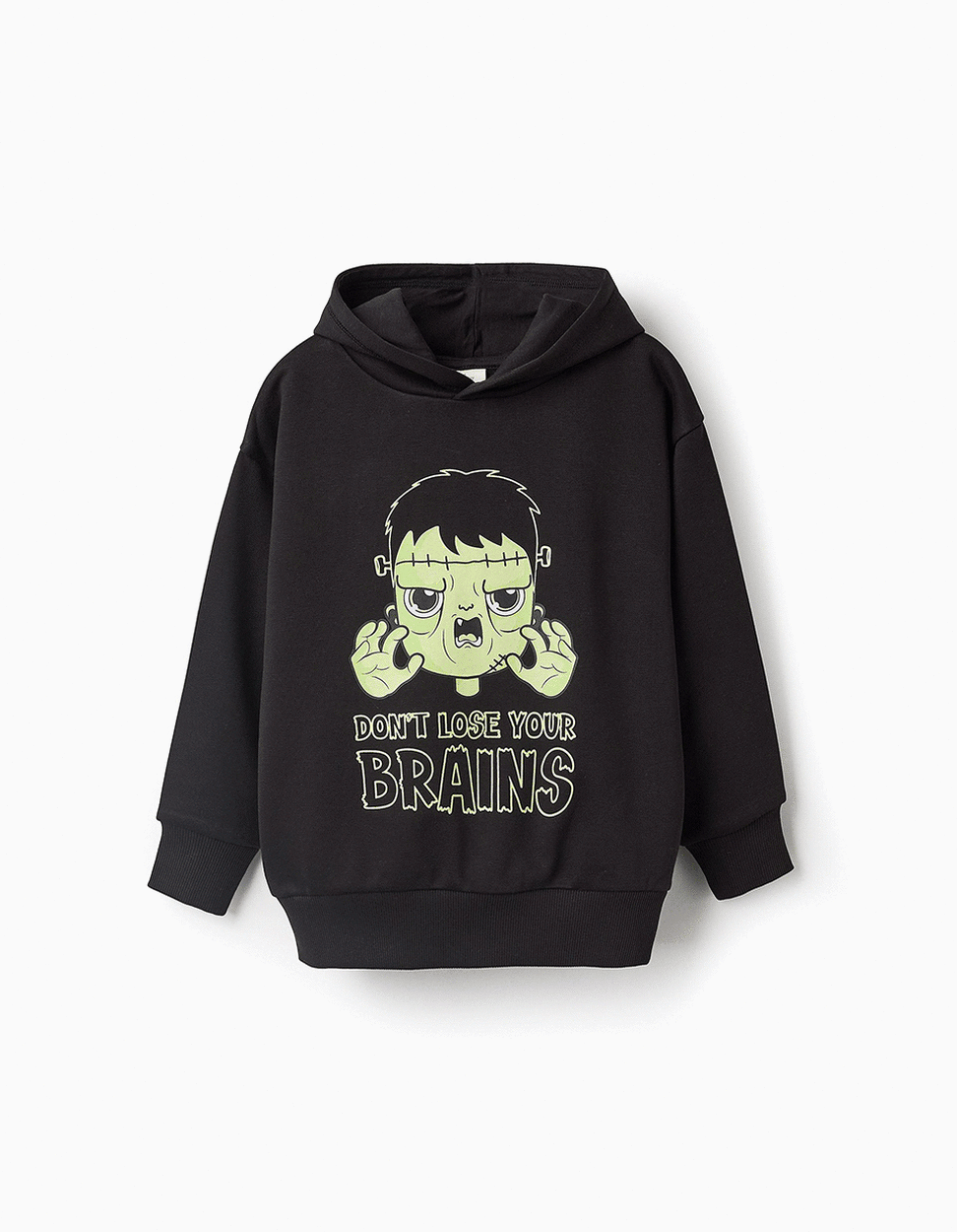 Ver Sudadera brilla en la oscuridad capucha niño